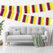 G128 Colombia Colombian Bunting Banner | Flag 8.2 x 5.5 Inch, Full String 33 Feet | Printed 150D Polyester, Decorations For Bar, School, Festival Events Celebration